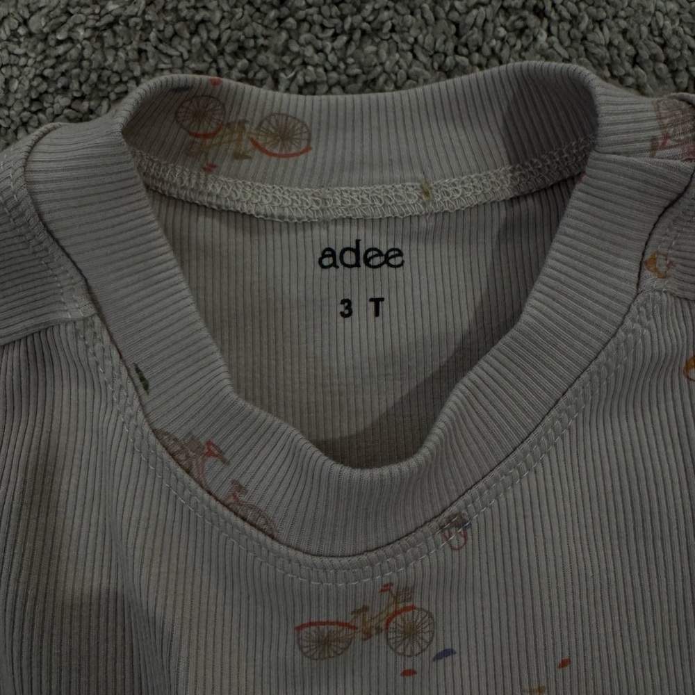 Adee Kids Bicycle Print Ribbed Set - Picture 4 of 6